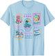 Dinosaur Reading Club Summer Book Lover Library Teacher Kids T-Shirt - T-Shirt | Light Blue