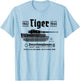 Tiger Panzer PzKpfw VI Second World War Vintage T-Shirt - T-Shirt | Light Blue