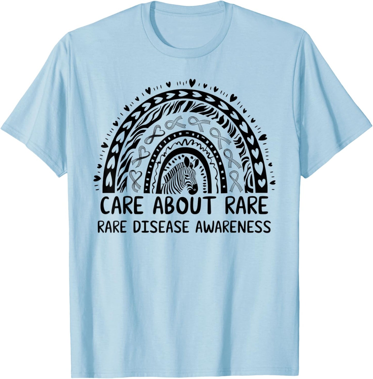 Rare Disease Day 2026 Shirt - Care Rare Disease Awareness T-Shirt - T-Shirt | Light Blue
