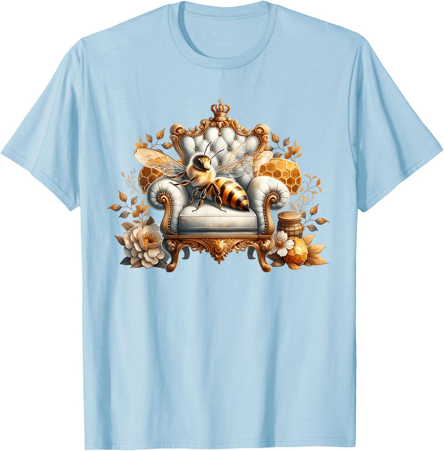 Yellow Bee Accessories Bee Keepers And Queen Bee T-Shirt - T-Shirt | Light Blue