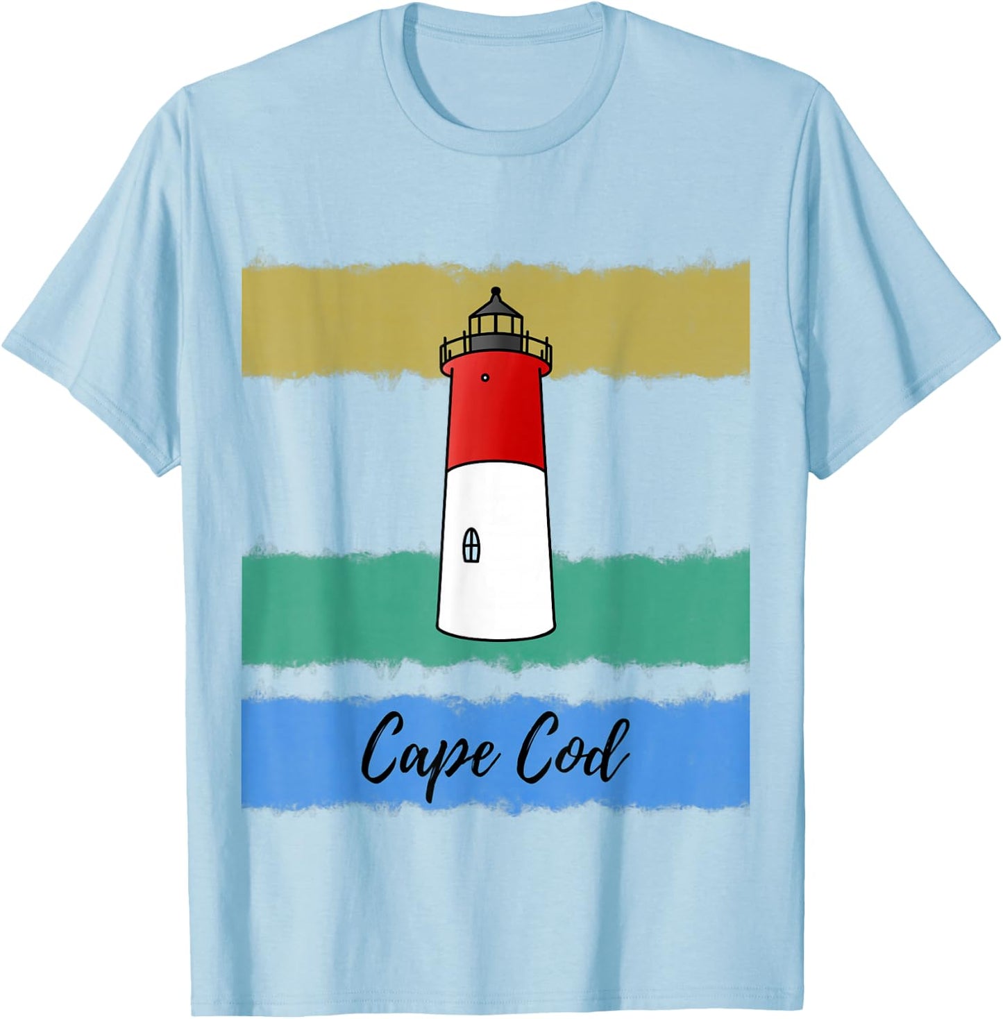 Cape Cod Lighthouse Nauset T-Shirt - T-Shirt | Light Blue