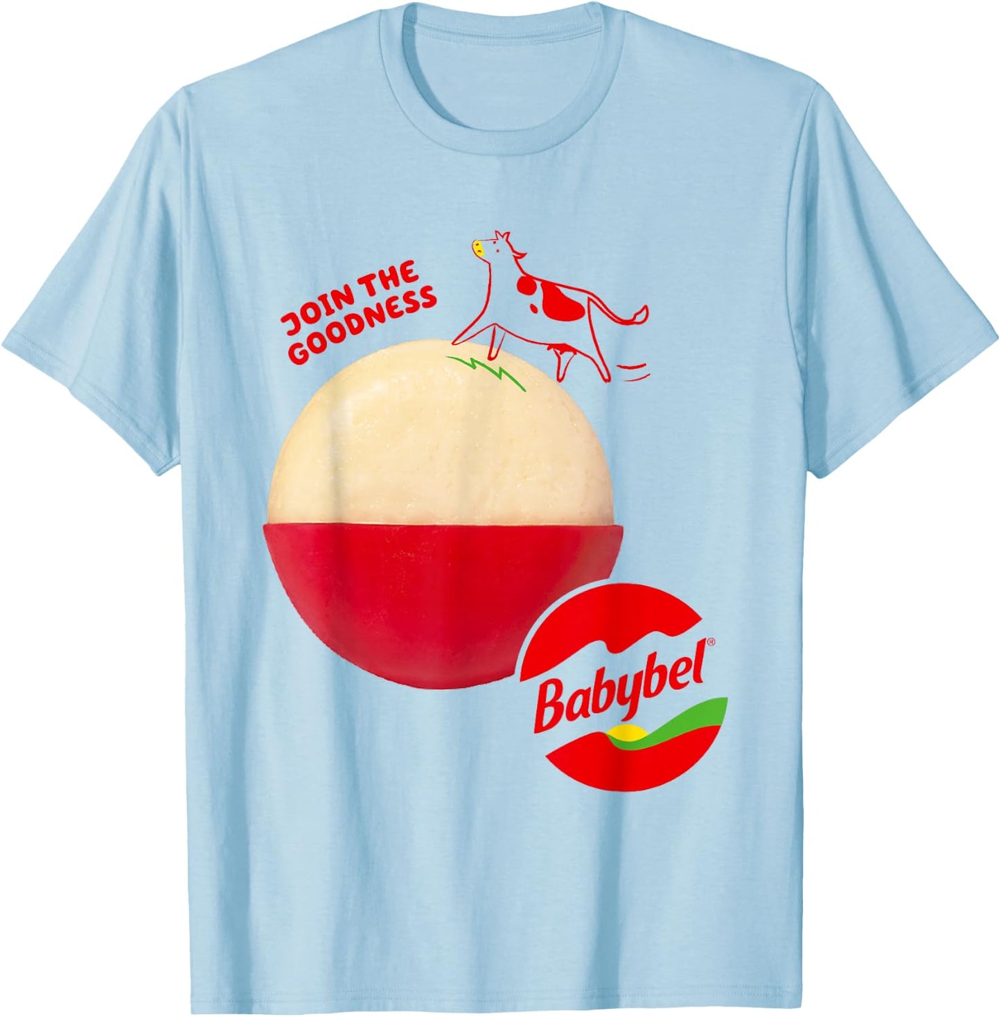Babybel Join The Goodness , White T-Shirt - T-Shirt | Light Blue