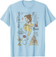 Disney Die Schöne und das Biest Charaktere Skizziertes T-Shirt - T-Shirt | Light Blue