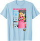 The Super Mario Bros. Movie She Can Do Anything Peach Poster , White T-Shirt - T-Shirt | Light Blue