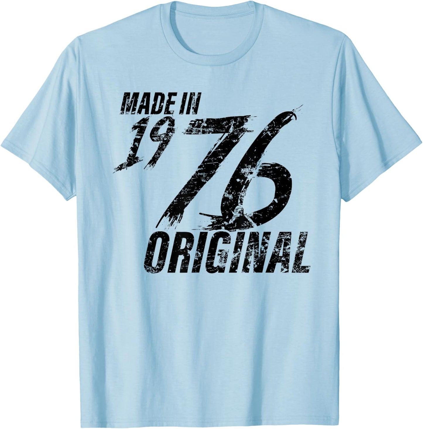 Made In 1976 Geburtsjahr 1976 Geburtstag Damen Herren T-Shirt - T-Shirt | Light Blue