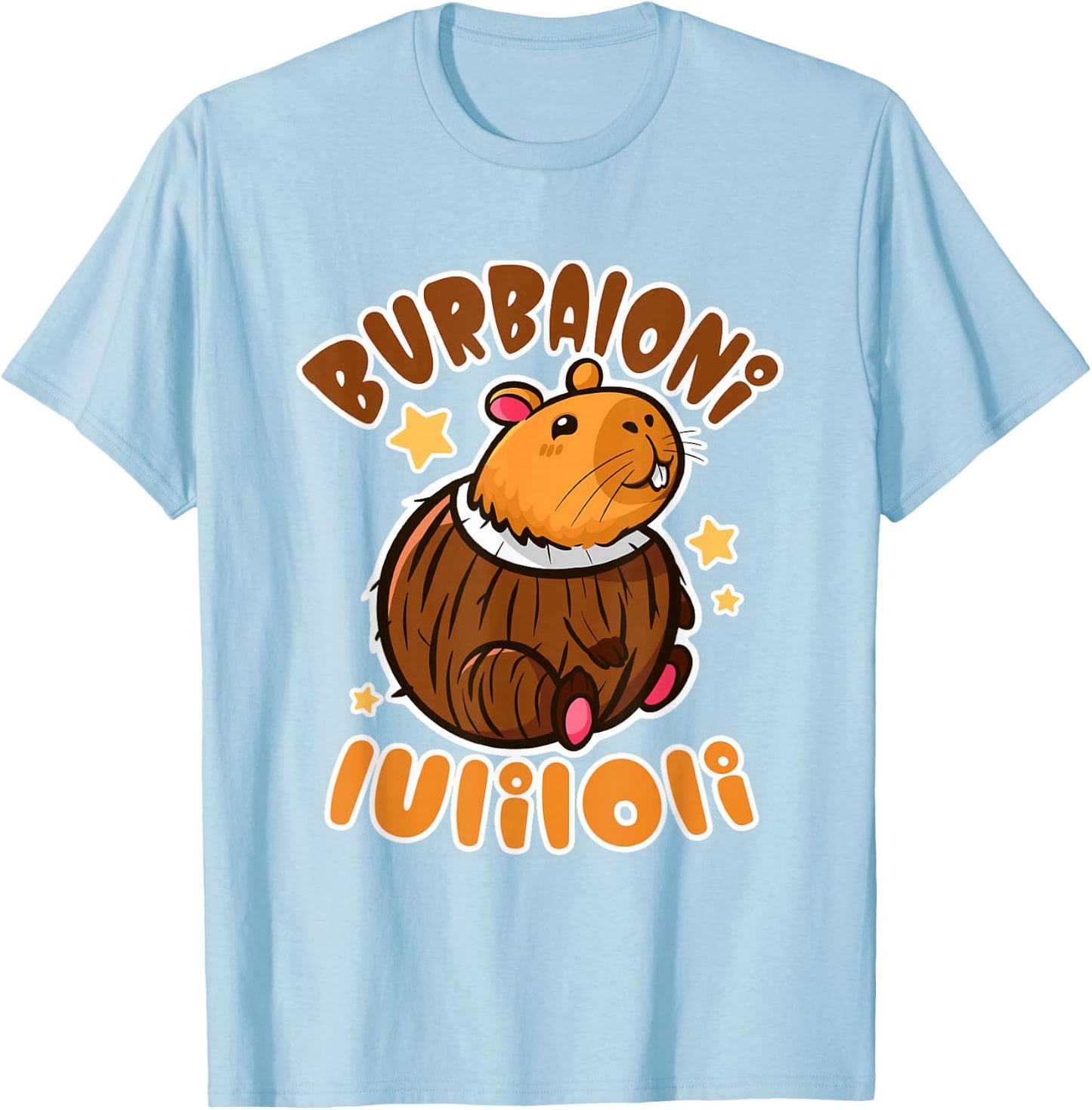 Italian Brainrot Burbaloni Luliloli Lustige Jungs T-Shirt - T-Shirt | Light Blue