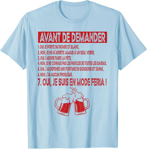 in Feria Fashion Basque Party Tapas and Aperitif South West T-Shirt - T-Shirt | Light Blue