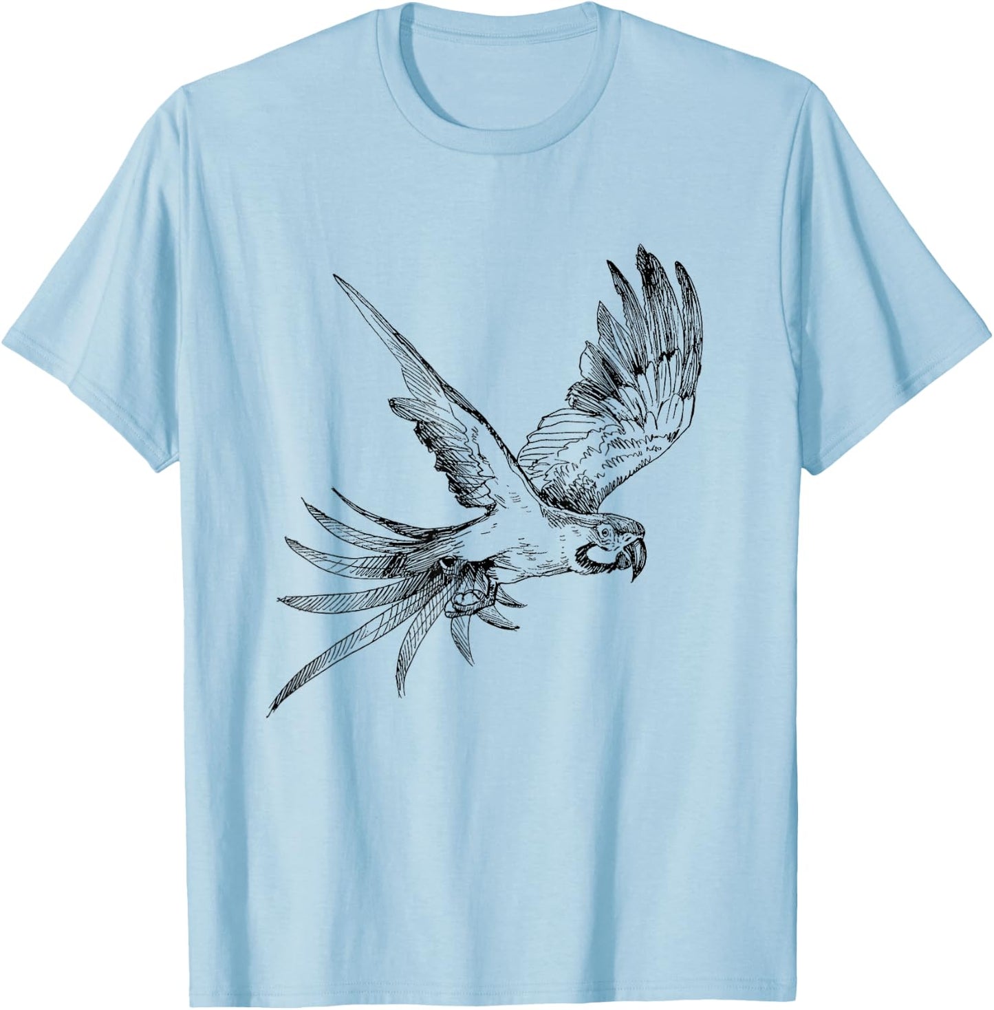 Funny Parrot kids Shirt Parrot Lover and girls T-Shirt - T-Shirt | Light Blue