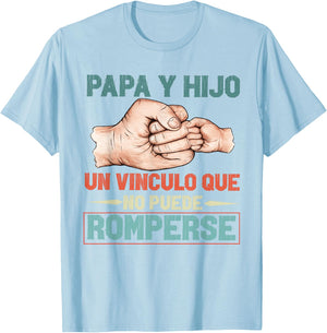 Dia Del Padre Regalo para Papa En Espanol Frase Chistosa T-Shirt - T-Shirt | Light Blue
