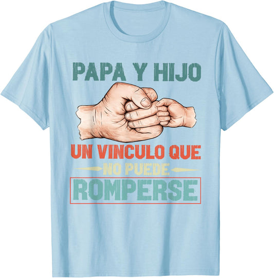 Dia Del Padre Regalo para Papa En Espanol Frase Chistosa T-Shirt - T-Shirt | Light Blue