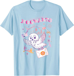 Harry Potter Owl Letter T-Shirt - T-Shirt | Light Blue