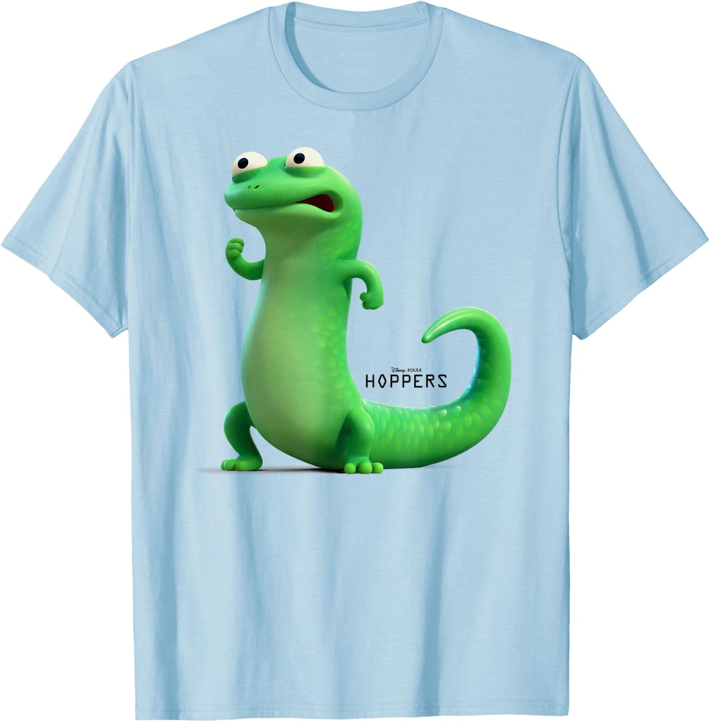 Disney Pixar Hoppers Tom Lizard Angry Pose T-Shirt - T-Shirt | Light Blue