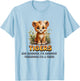 Cute Tigers are Awesome I'm Awesome Therefore I'm A Tiger T-Shirt - T-Shirt | Light Blue