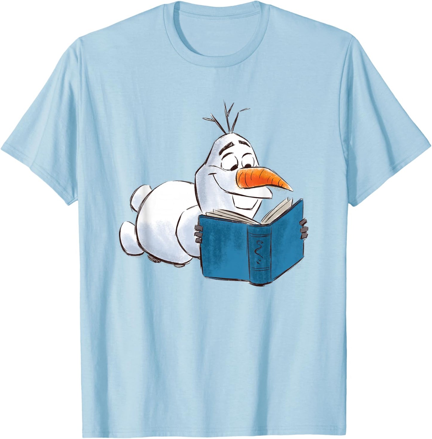 Frozen 2 Olaf Reading T-Shirt - T-Shirt | Light Blue