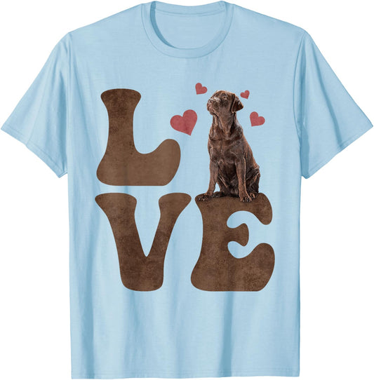 Chesapeake Bay Retriever Dog LOVE Women Kids T-Shirt - T-Shirt | Light Blue