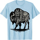 Bison Native American T-Shirt - T-Shirt | Light Blue