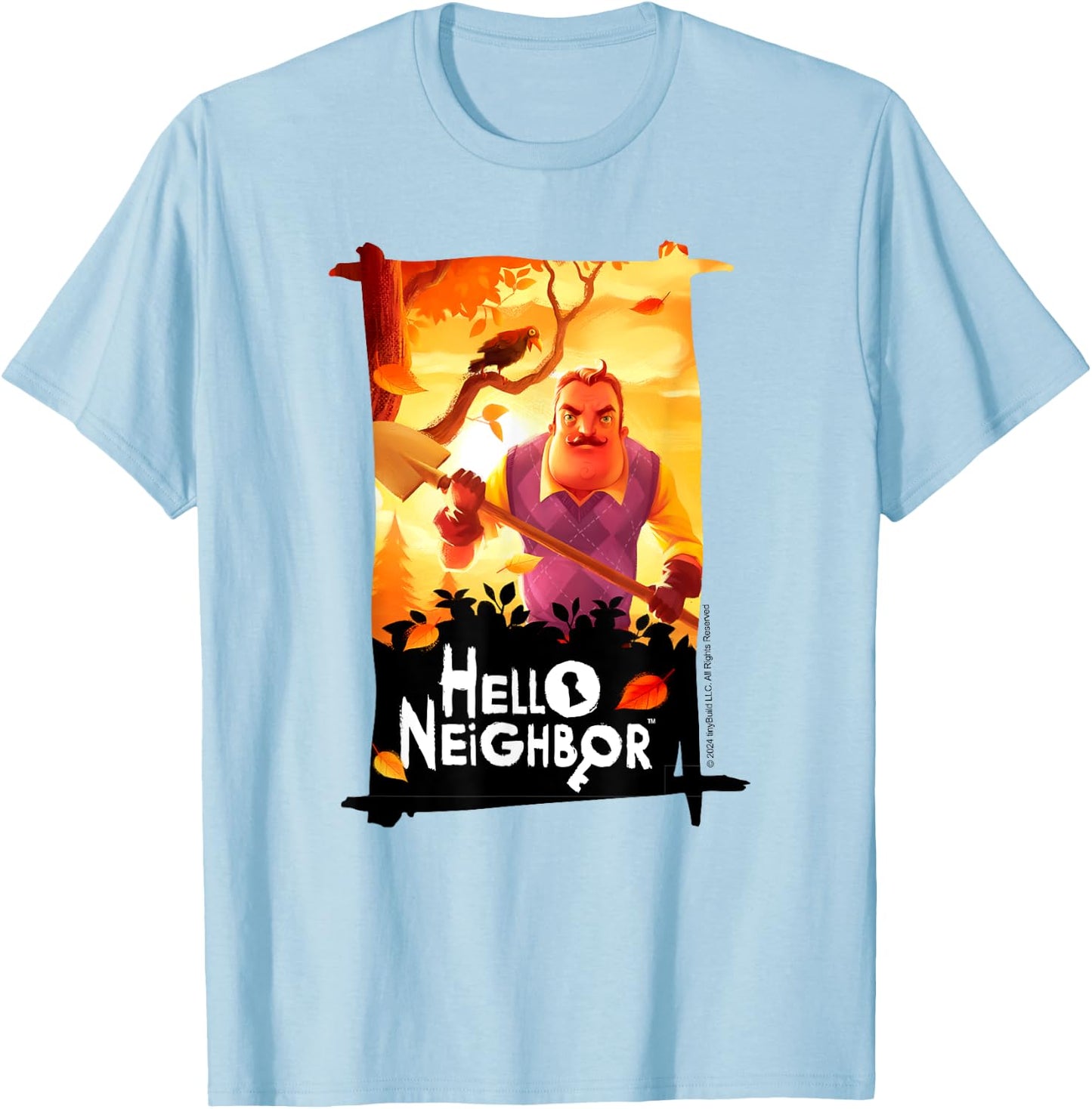 Hello Neighbor - Game Related Designs, Blue, S T-Shirt - T-Shirt | Light Blue