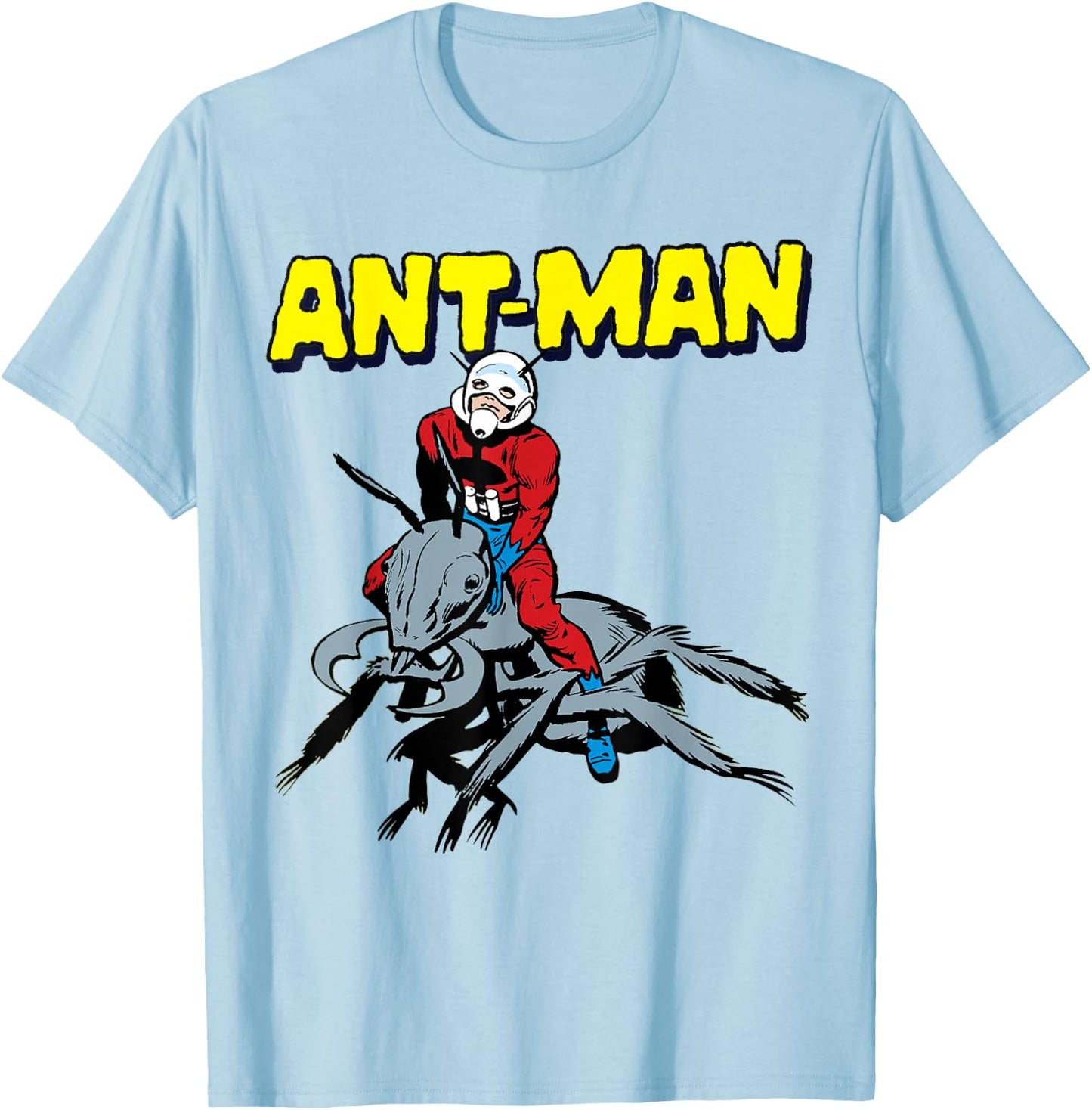 Marvel Avengers Ant-Man Riding Ants Portrait T-Shirt - T-Shirt | Light Blue
