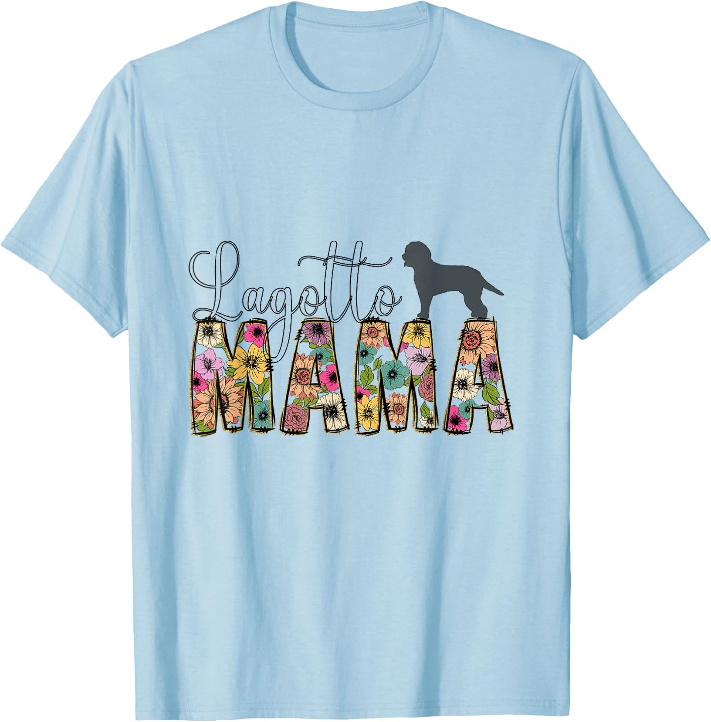 Lagotto Romagnolo Dog , White T-Shirt - T-Shirt | Light Blue