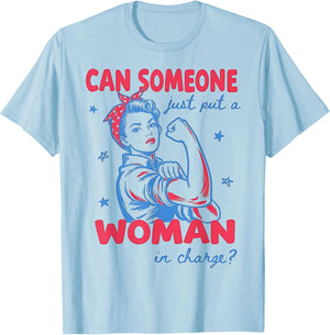 Feminist 4th of July T-Shirt - T-Shirt | Light Blue