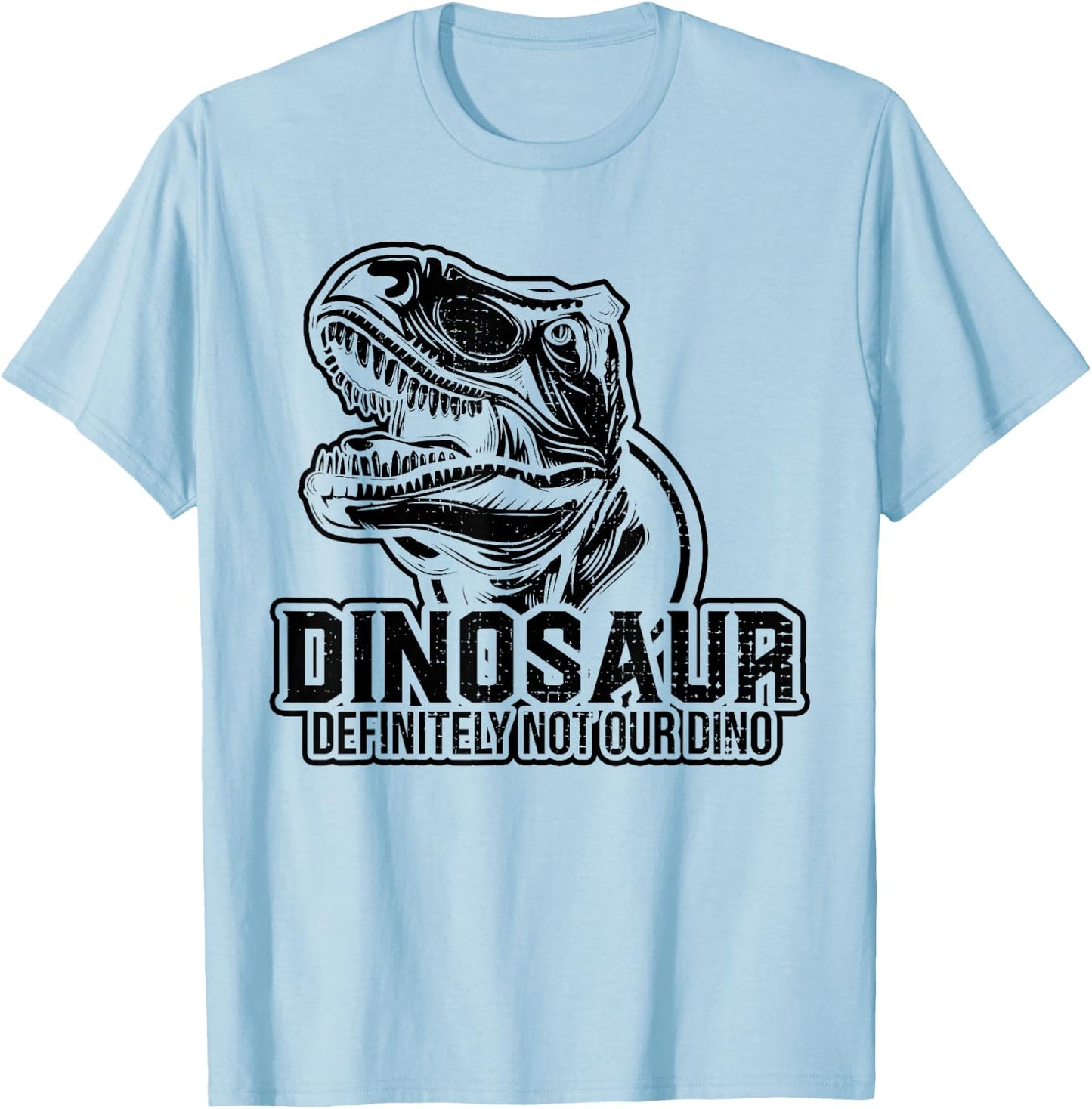 Dinosaur Definitely Not Our Dion, Dino Well Exploration T-Shirt - T-Shirt | Light Blue