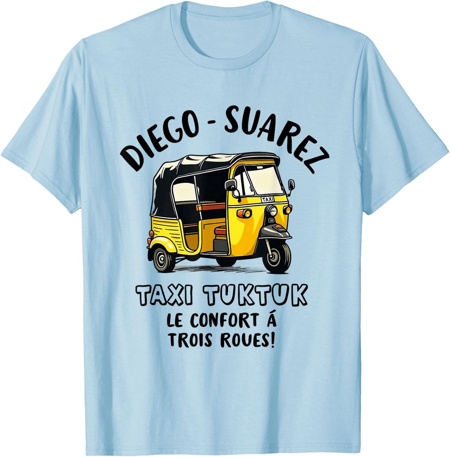 Taxi Driver TukTuk Travel Travellers Humor Fun , white, S T-Shirt - T-Shirt | Light Blue