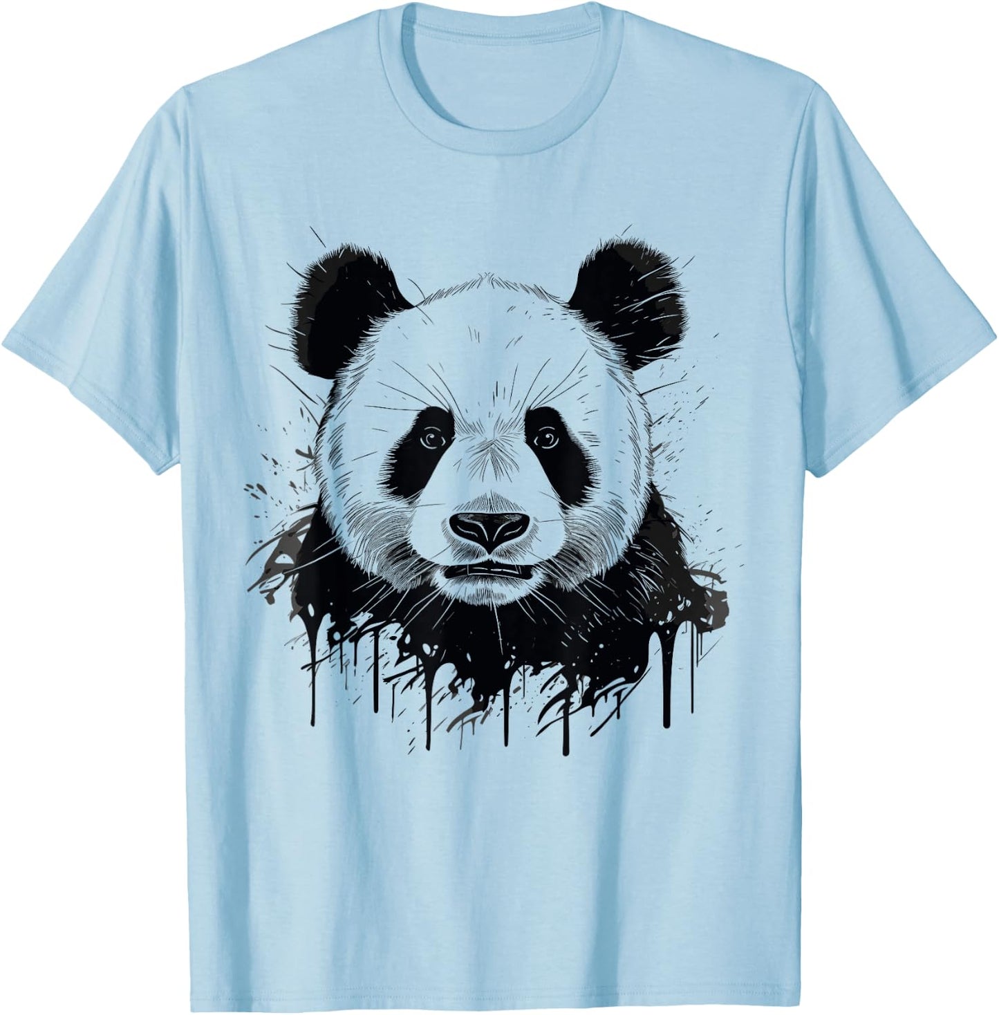 Watercolour Panda T-Shirt - T-Shirt | Light Blue