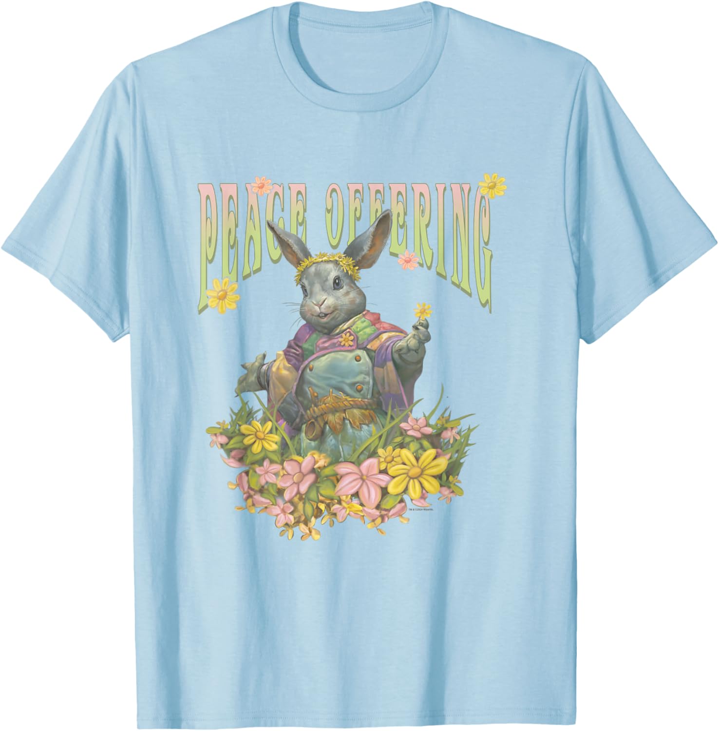 Magic: The Gathering Peace Offering Ms. Bumbleflower , white, S T-Shirt - T-Shirt | Light Blue