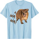 Awawa! Angry Screaming Hyrax Meme T-Shirt - T-Shirt | Light Blue
