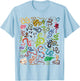 Types Of Snakes Educational Herpetologist Kids Boys Girls T-Shirt - T-Shirt | Light Blue