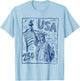 250 Anniversary USA Patriotic 250 Years American 4th of July T-Shirt - T-Shirt | Light Blue