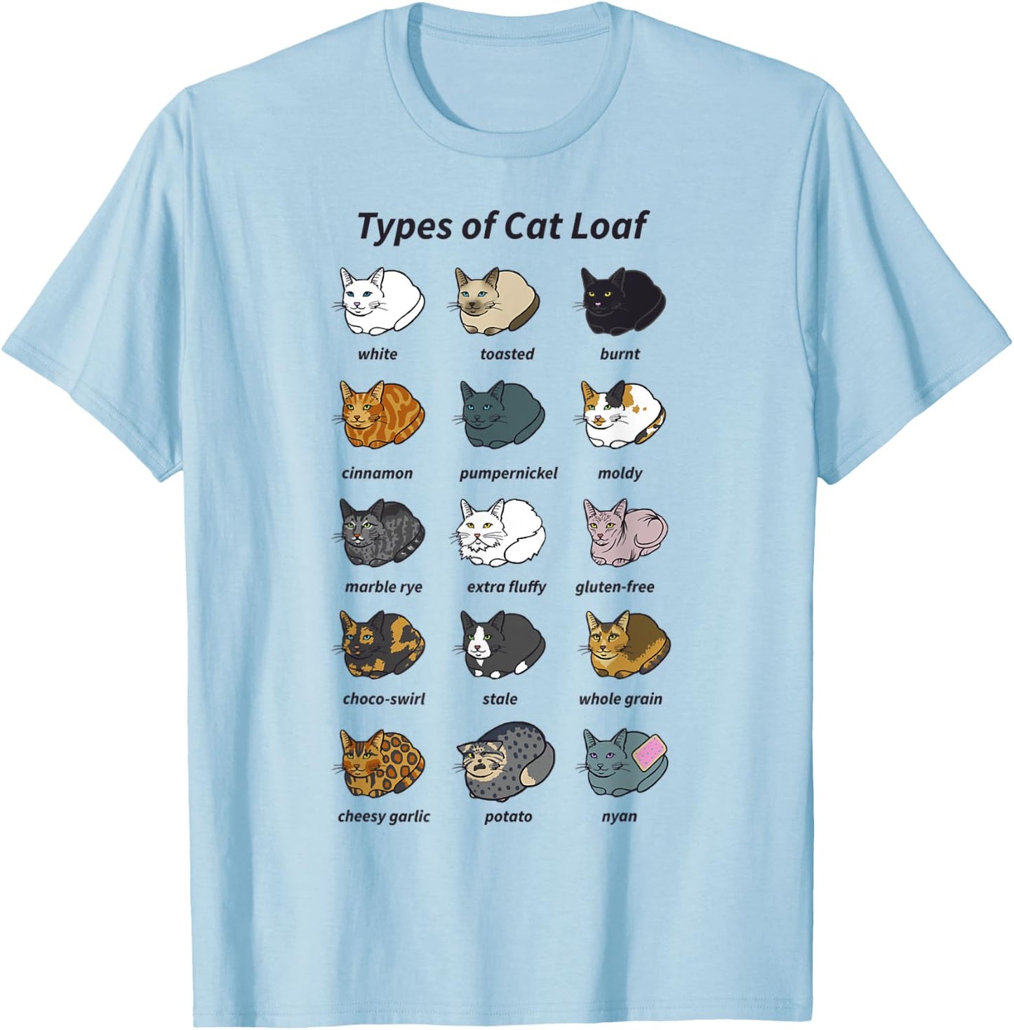 Cat Breads Baby Women Kids T-Shirt - T-Shirt | Light Blue