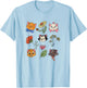 Disney The Aristocats Floral Disney Cats Cute Logo T-Shirt - T-Shirt | Light Blue