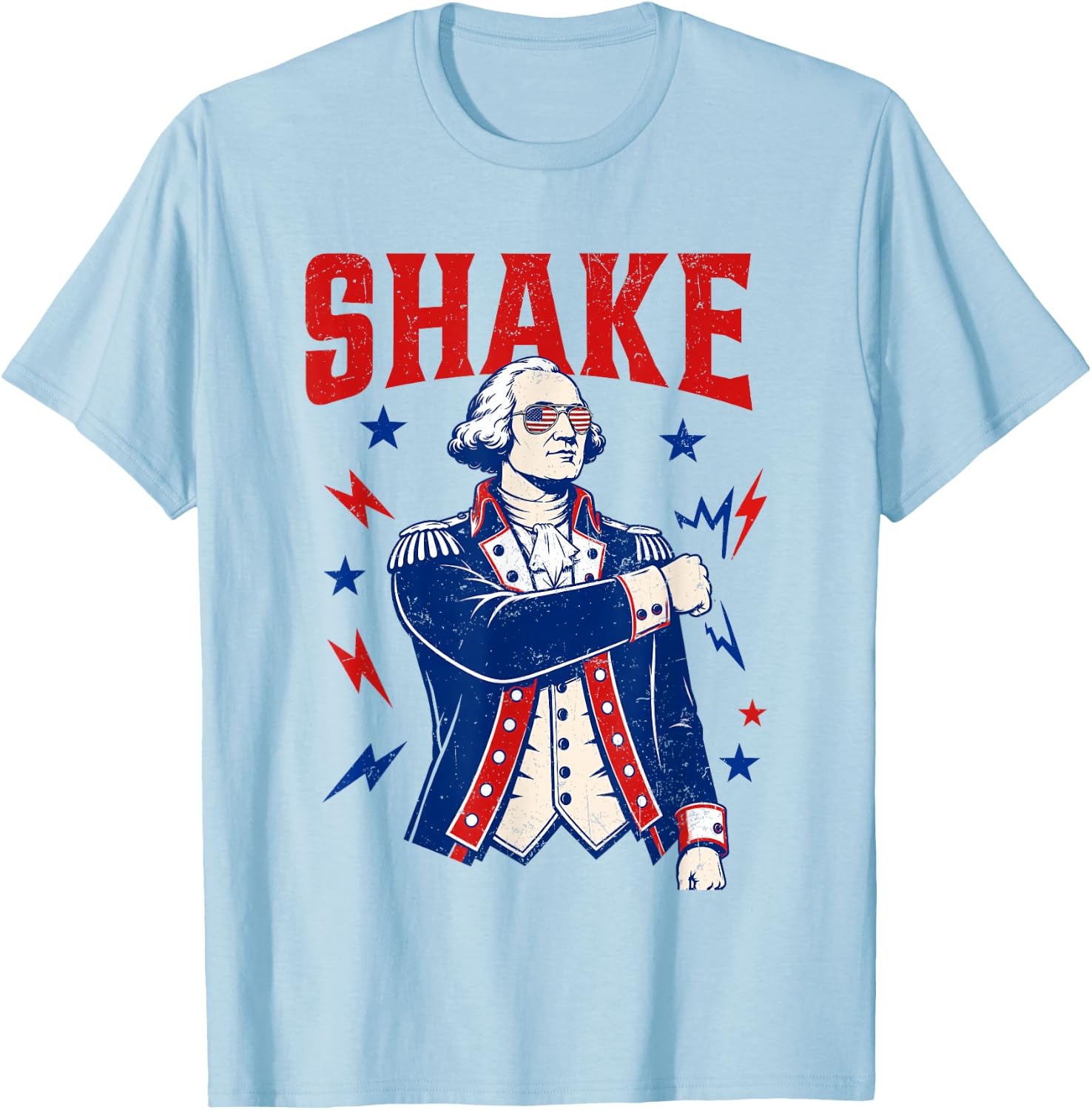 Funny Shake and Bake 4th of July Couple Matching Men Women T-Shirt - T-Shirt | Light Blue