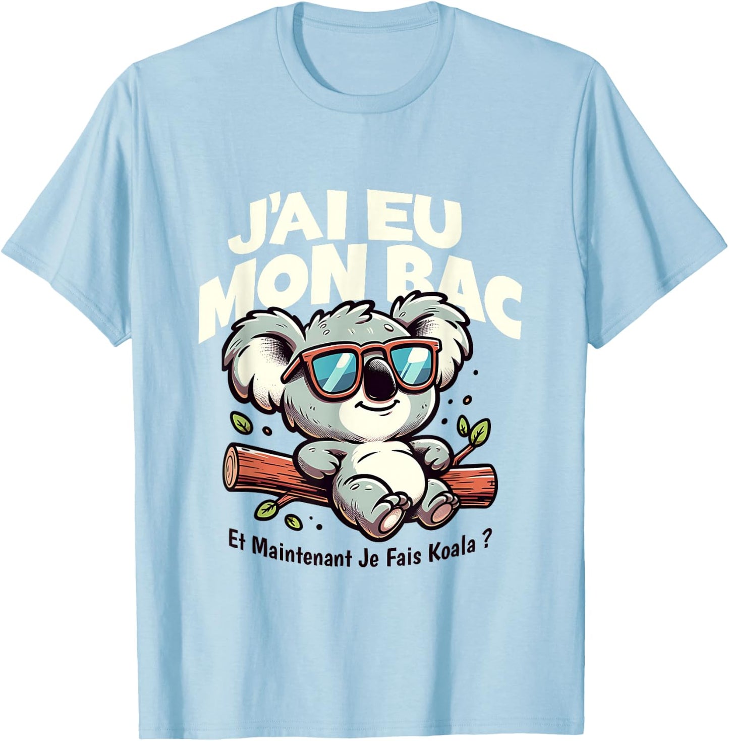 BAC 2025 Bachelor Congratulations Koala Humor Success Exam T-Shirt - T-Shirt | Light Blue