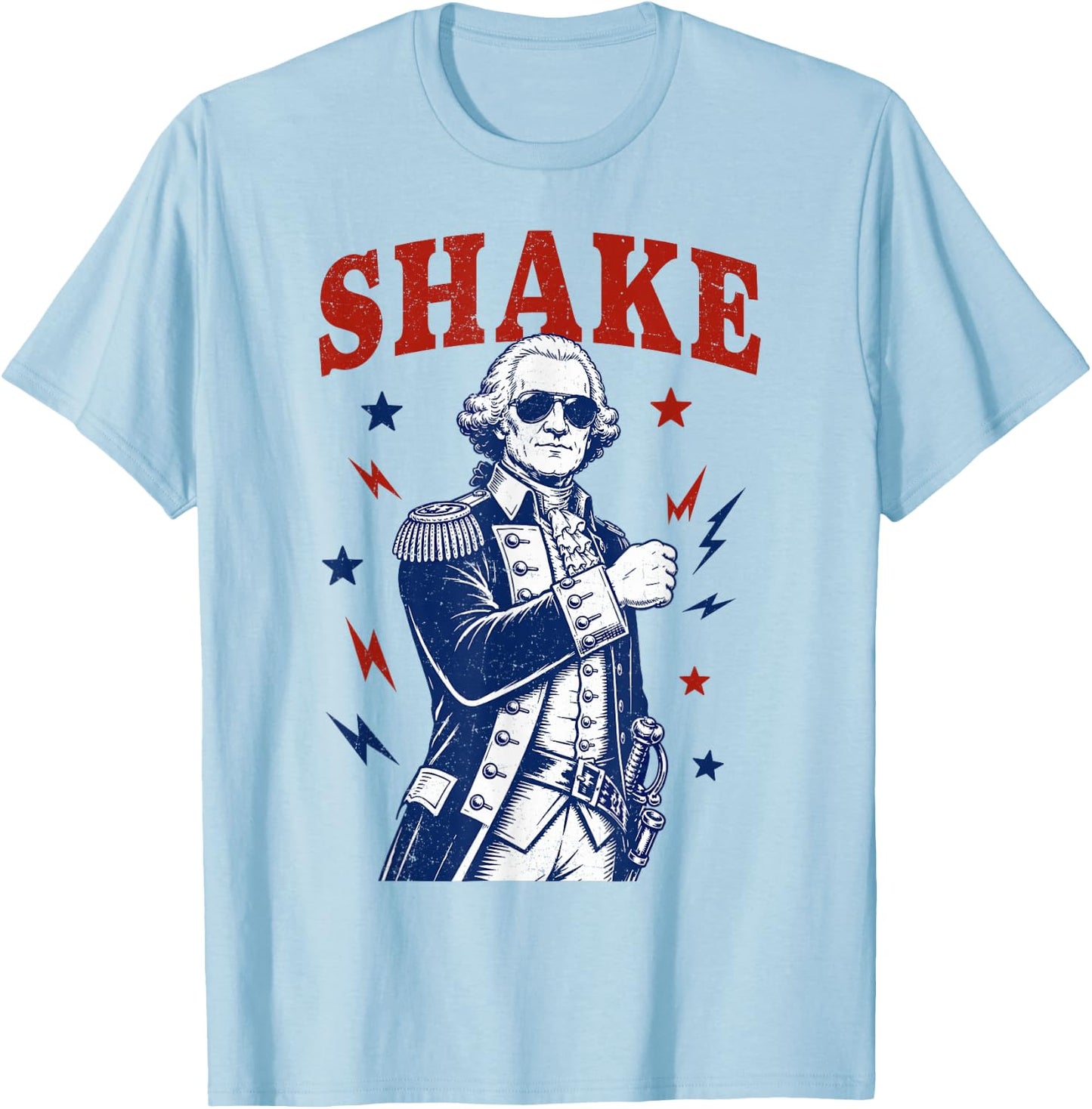 Funny Shake and Bake 4th of July Couple Matching T-Shirt - T-Shirt | Light Blue
