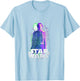 Star Wars Rogue One Epic Jyn Erso Retro Silhouette Portrait T-Shirt - T-Shirt | Light Blue
