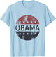 Retro Obama Vintage Vote President Barack Obama T-Shirt - T-Shirt | Light Blue