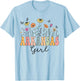 Arkansas Girl Wildflower Groovy Arkansas Lover T-Shirt - T-Shirt | Light Blue