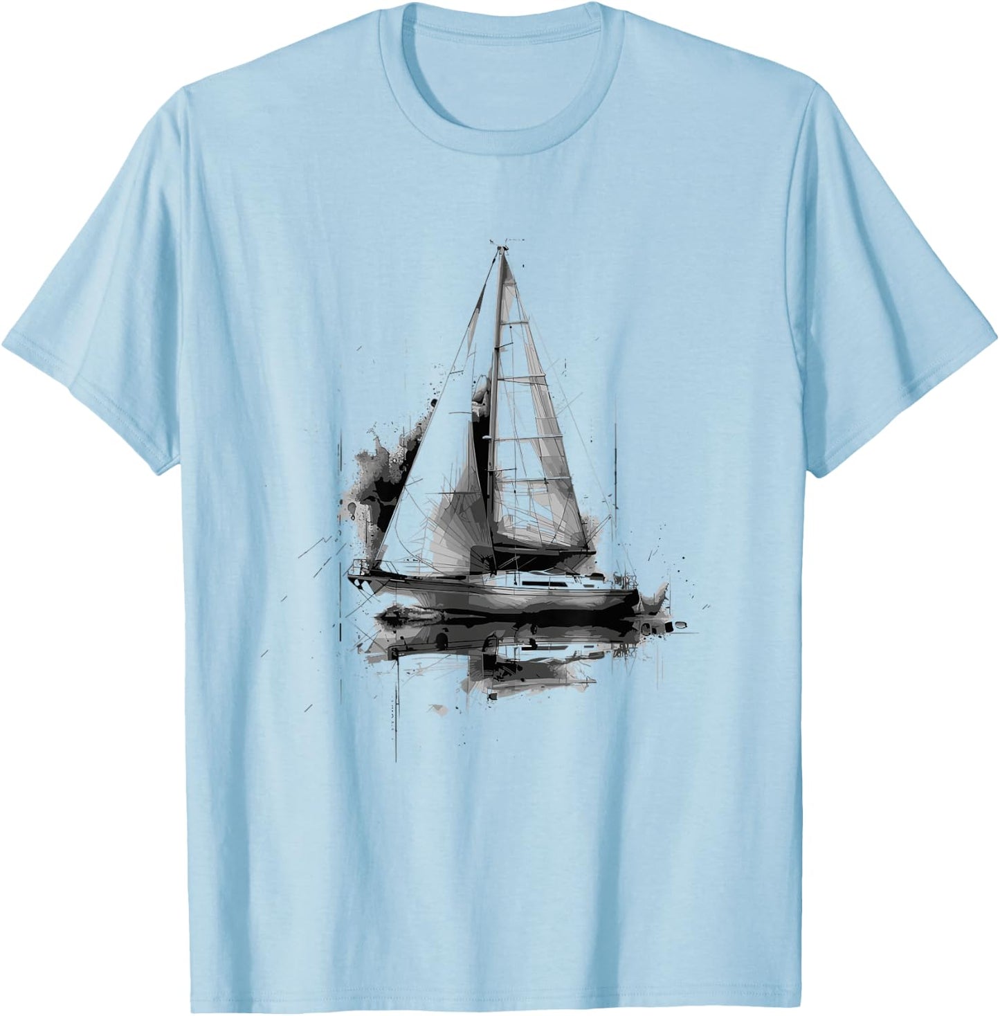 Sailboat Sailing Sailing Race T-Shirt - T-Shirt | Light Blue