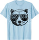 Brother Bear Face Sunglasses Big Little Brother Father's Day T-Shirt - T-Shirt | Light Blue