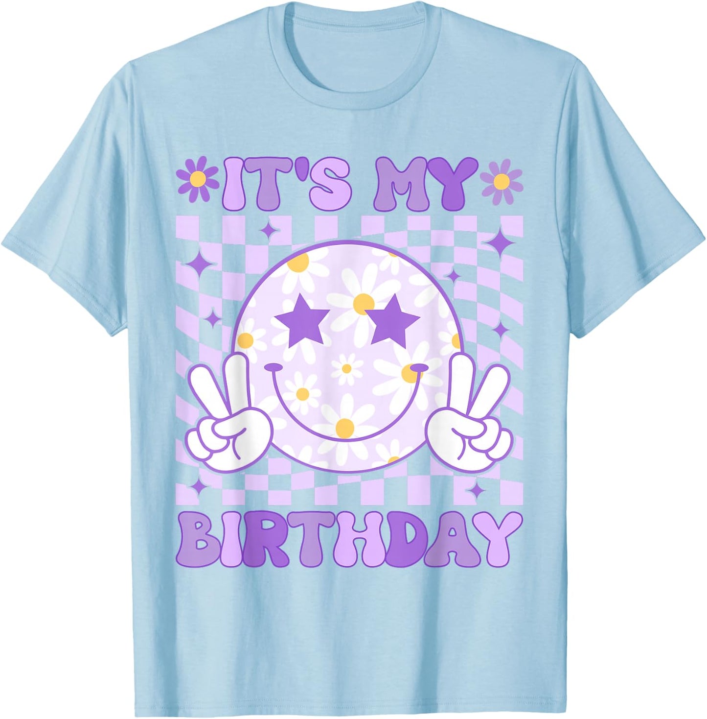 It's My Birthday Women Teens Girls Kid Birthday Party Bday T-Shirt - T-Shirt | Light Blue