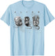 Aliens Iconic Facehugger Reproduction Faces Retro Chest Logo T-Shirt - T-Shirt | Light Blue