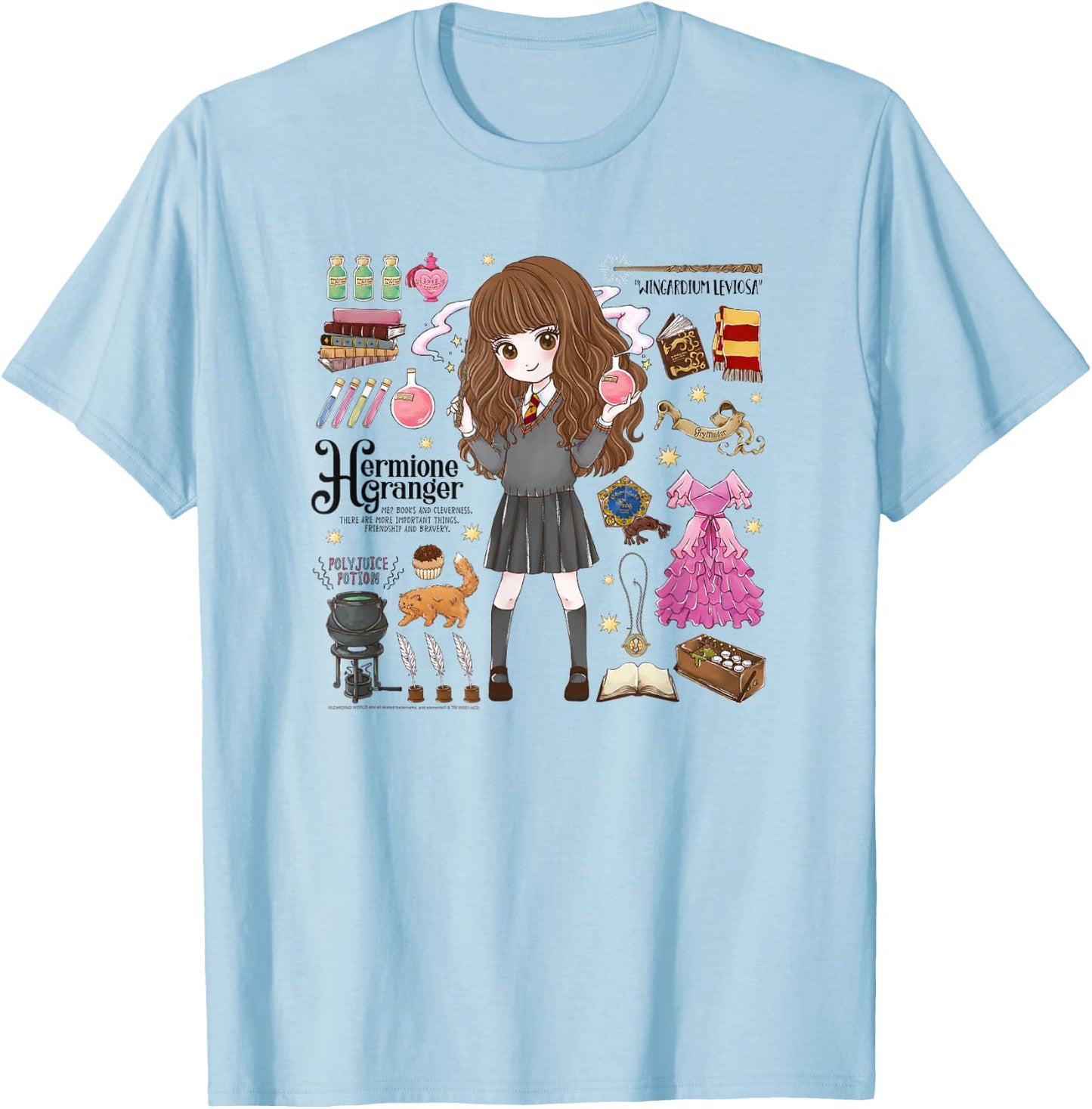 Harry Potter Hermione Granger Potions T-Shirt - T-Shirt | Light Blue