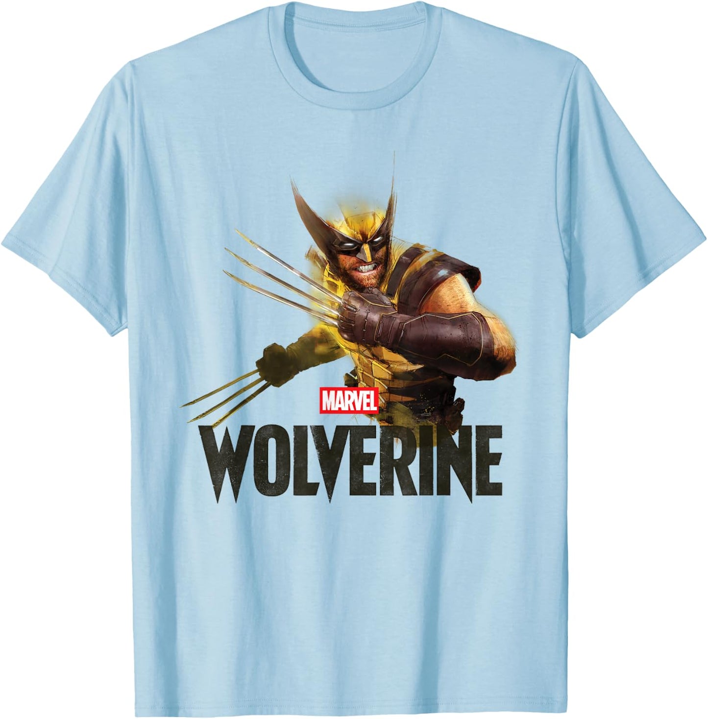 Marvel Wolverine Game Official Key Art 2026 Video Game T-Shirt - T-Shirt | Light Blue