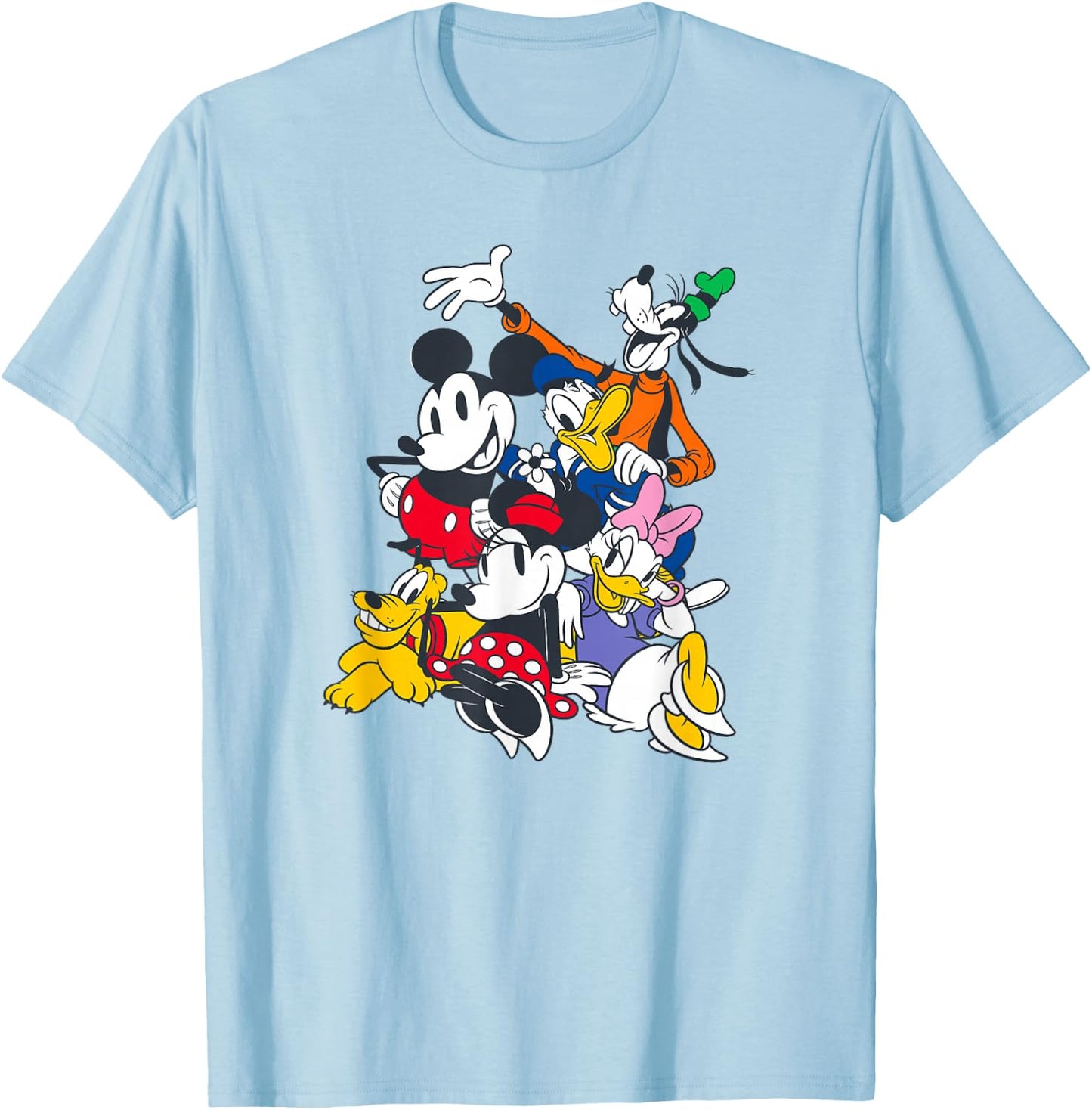 Disney Mickey And Friends Sensational Six Best Friends T-Shirt - T-Shirt | Light Blue
