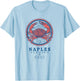 JCombs: Naples, Florida, Stone Crab on Wind Rose T-Shirt - T-Shirt | Light Blue
