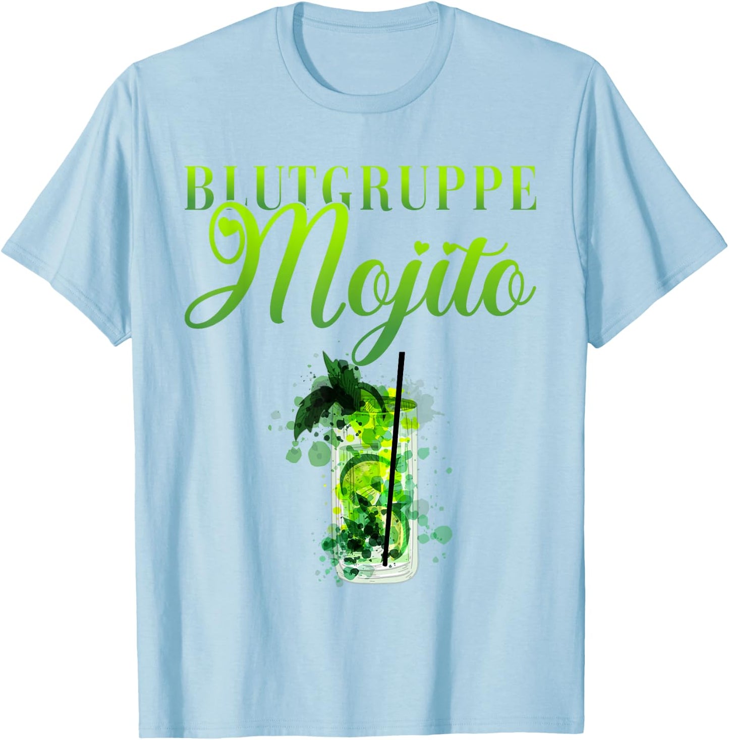 Blutgruppe Mojito Barkeeper T-Shirt - T-Shirt | Light Blue