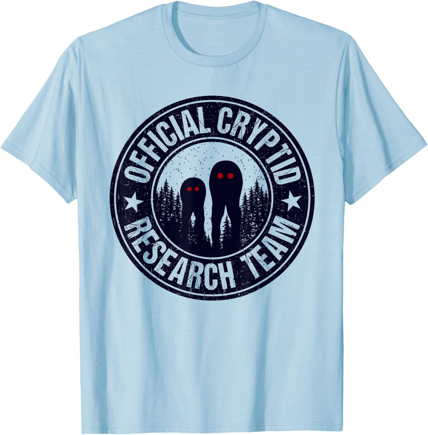 Official Cryptid Research Team Fresno Nightcrawler T-Shirt - T-Shirt | Light Blue