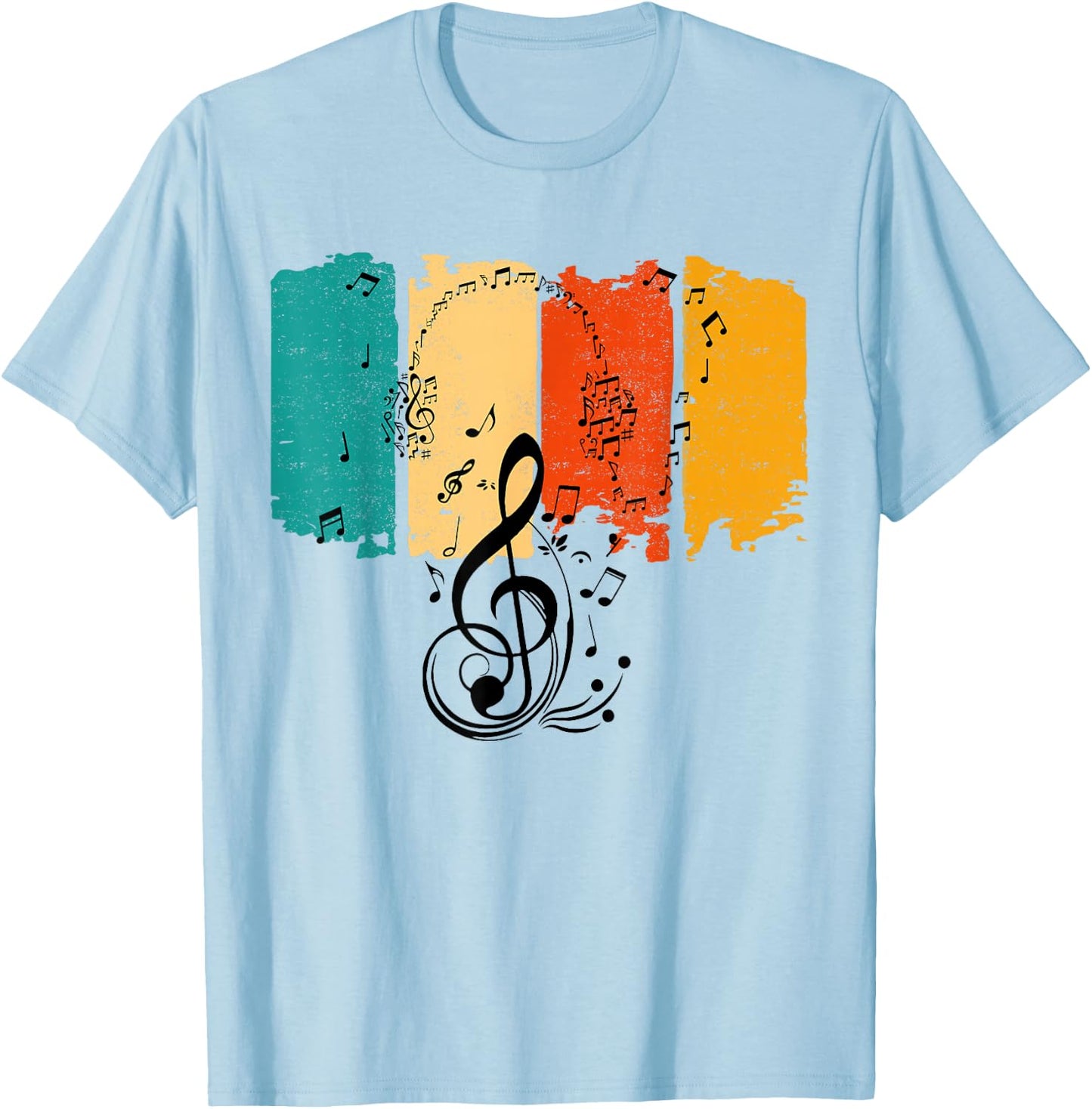 Musical Sheet Music Musicians Clef Sheet Music T-Shirt - T-Shirt | Light Blue